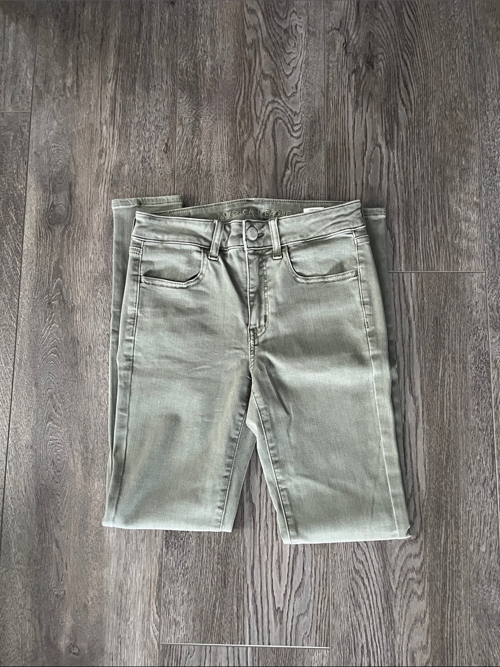 American Eagle Outfitters Sage Green Skinny Jeans